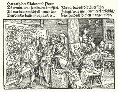Die Maler von Hans (after) Burgkmair