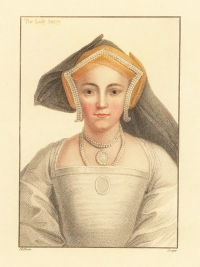 Frances Howard, Gräfin von Surrey von Hans (after) Holbein the Younger