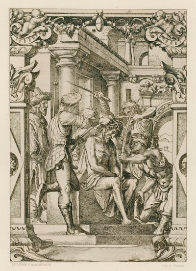 Jesus Christus, mit Dornen gekrönt von Hans (after) Holbein the Younger