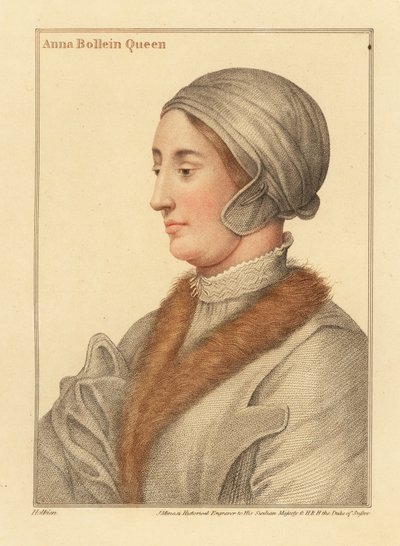 Königin Anne Boleyn, zweite Frau von König Heinrich VIII von Hans (after) Holbein the Younger