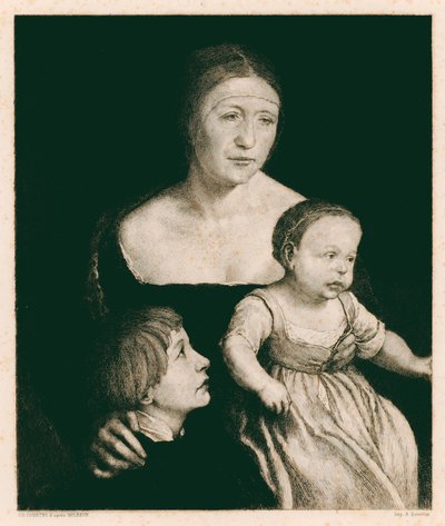Die Frau von Holbein von Hans (after) Holbein the Younger
