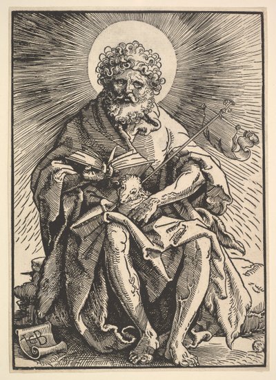 St. Johannes der Täufer mit dem Lamm, ca. 1517 von Hans Baldung