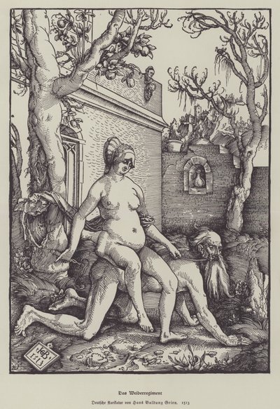 Aristoteles und Phyllis, 1513 von Hans Baldung Grien