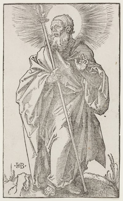 St. Thomas, aus "Die großen Apostel", ca. 1519 von Hans Baldung Grien