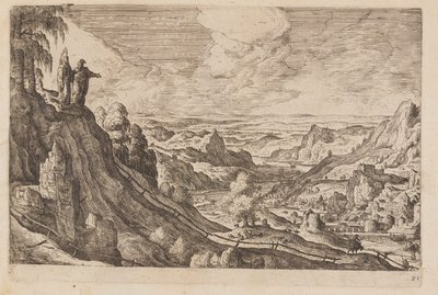 Tafel 21, aus Landschaften mit Szenen aus dem Alten und Neuen Testament und Ovids Metamorphosen von Hans Bol