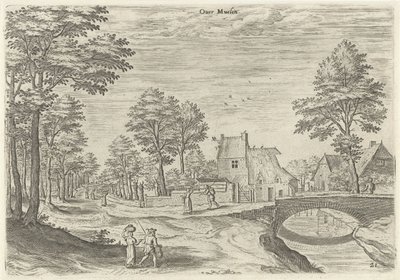 Ansicht der Straße zum Brüsseler Stadttor Overmolen von Hans Collaert (I)