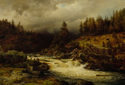 Stromschnellen in Norwegen von Hans Gude