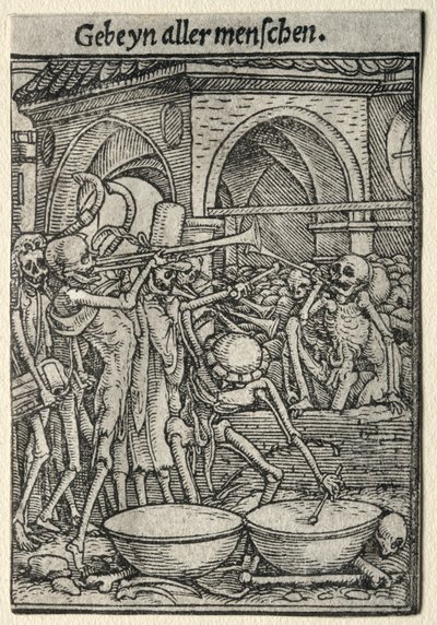 Totentanz: Die Trompeter des Todes von Hans Holbein