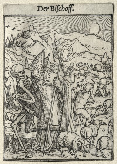 Totentanz: Der Bischof von Hans Holbein the Younger