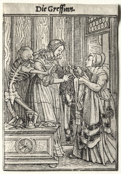 Totentanz: Die Gräfin von Hans Holbein the Younger