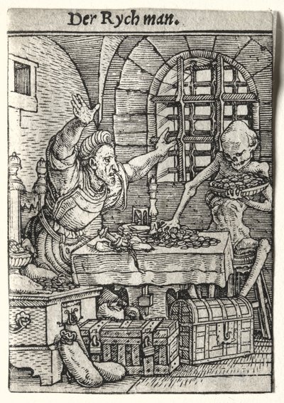 Totentanz: Der Geizhals von Hans Holbein the Younger