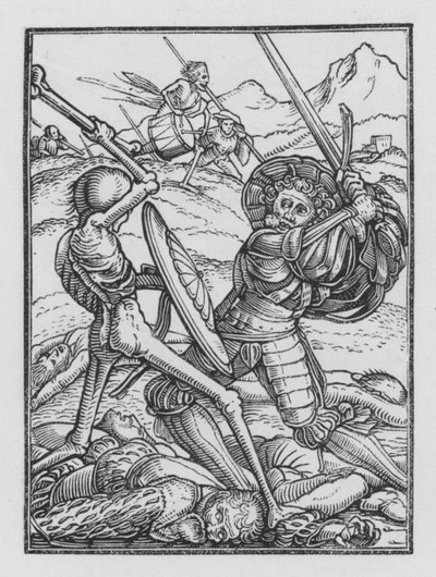 Holbeins Totentanz: Der Soldat von Hans Holbein der Jüngere