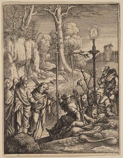Jesus konfrontiert seine Widersacher von Hans Holbein the Younger