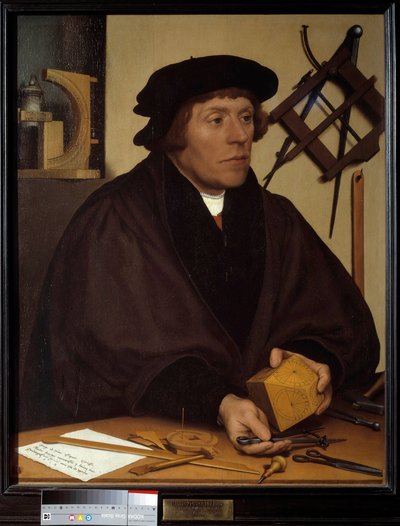 Porträt von Nicolas Kratzer (1487-1550), Astronom von Heinrich VIII. Gemälde von Hans Holbein dem Jüngeren (1497-1543). 16. Jahrhundert von Hans Holbein der Jüngere