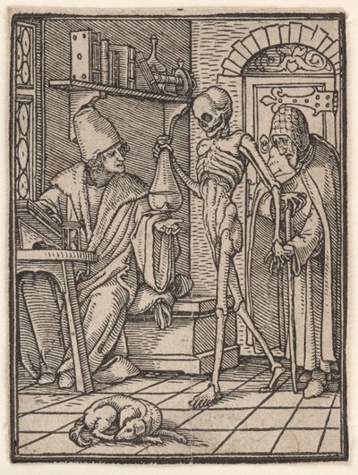 Der Arzt, aus "Der Totentanz" von Hans Holbein the Younger