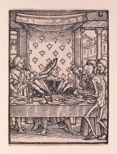 Der König, aus „Der Totentanz“ von Hans Holbein the Younger