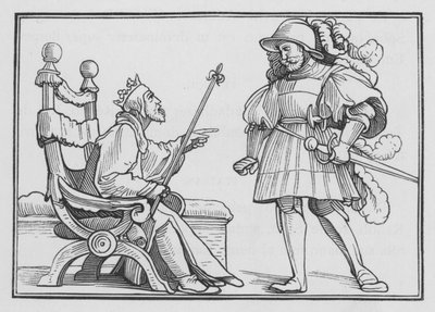 Uriah getötet durch Davids List, 2. Samuel XI, 14 von Hans Holbein der Jüngere