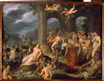 Das Fest der Götter, die Hochzeit von Peleus und Thetis von Hans I or Johann Rottenhammer