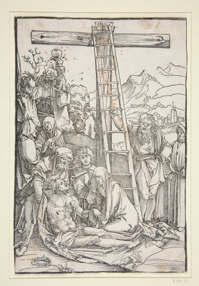 Die Beweinung Christi (aus der Passion Christi) von Hans Leonard Schaufelein