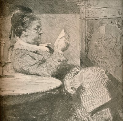 Porträt der Mutter des Künstlers, ca. 1912 von Hans Nikolaj Hansen