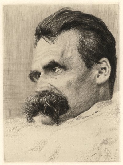 Porträt von Friedrich Nietzsche von Hans Olde