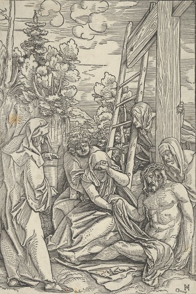 Die Klage, aus Das Leben Christi, ca. 1511-12 von Hans Schäufelein the Elder
