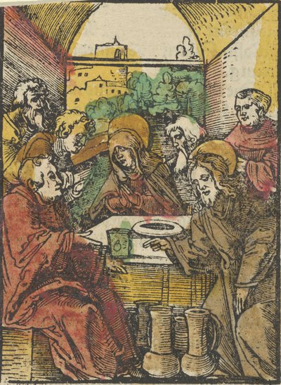 Die Hochzeit zu Kana, aus Das Plenarium, 1517 von Hans Schäufelein the Elder
