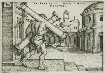 Herkules und die Säulen von Gaza von Hans Sebald Beham