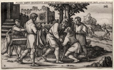 Der verlorene Sohn: Rückkehr des verlorenen Sohnes von Hans Sebald Beham
