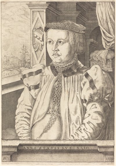 Lady von Eckh, geborene Piencsenau, 1553 von Hans Sebald Lautensack