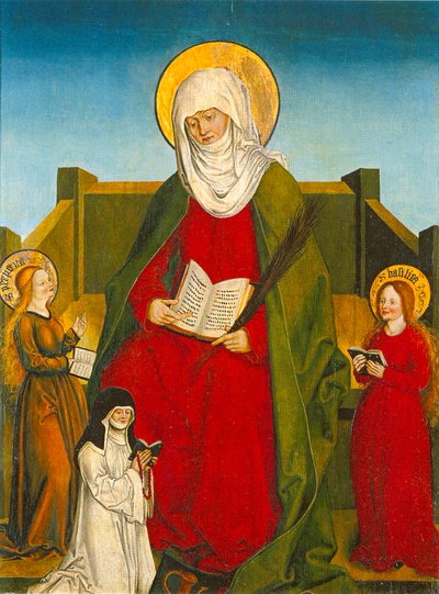 Die Heilige Monika - Inzigkofener Altar von Hans und Jakob Strüb