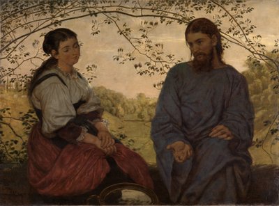 Christus und die Samariterin von Hans Thoma