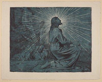 Christus betet am Ölberg von Hans Thoma