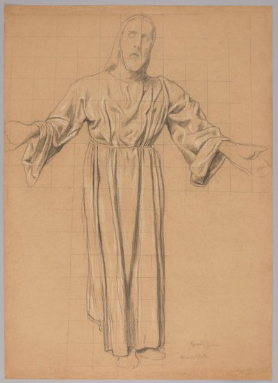 Christus mit ausgebreiteten Armen von Hans Thoma