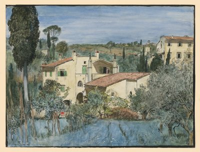 Eine Villa am Rande von Florenz von Hans Thoma