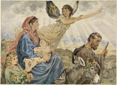 Flucht nach Ägypten von Hans Thoma