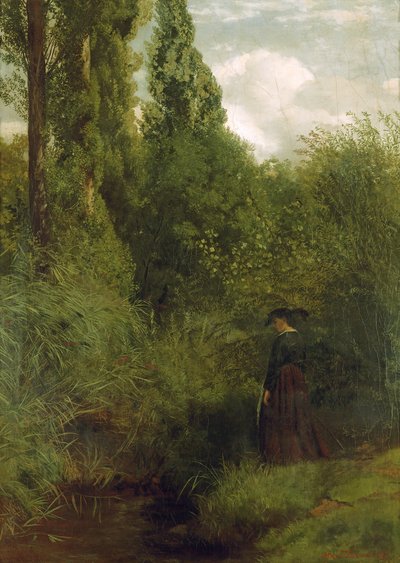 Marsch am Rhein von Hans Thoma