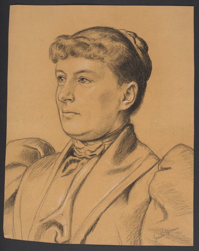 Porträt einer Frau von Hans Thoma