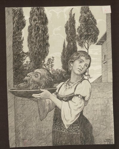 Salome mit dem Kopf des Heiligen Johannes des Täufers von Hans Thoma