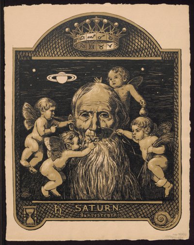 „Saturn als Jahresregent“. Entwürfe zum „Immerwährenden Bilderkalender“, Teil II von Hans Thoma