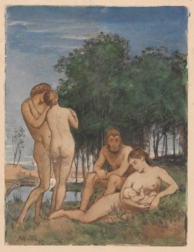 Idyllische Szene von Hans Thoma