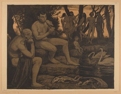 Abend (Waldidyll) von Hans Thoma