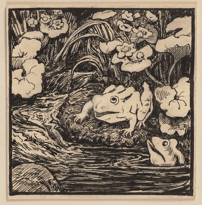 Zeichnung zur Fibel: Quelle von Hans Thoma