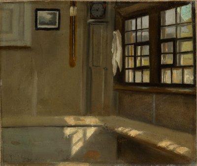 Zimmerecke in Bauernhaus von Hans Thoma