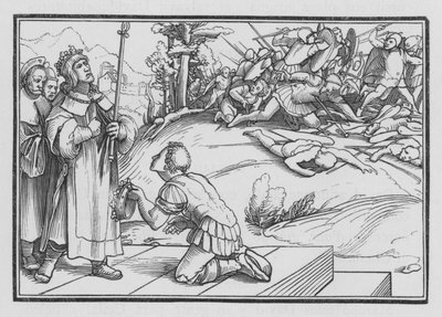 David beklagt Saul und Jonathan, 2 Samuel I, 11 von Hans after Holbein the Younger