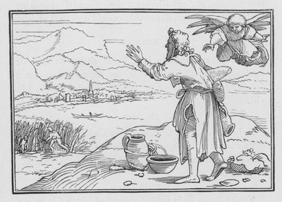 Habakuk beklagt die Ungerechtigkeit im Land, Habakuk I, 2 von Hans after Holbein the Younger