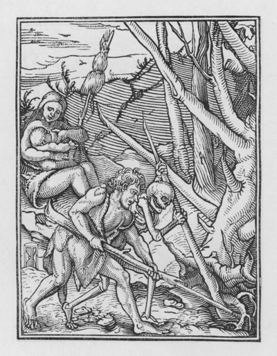 Holbeins Totentanz: Die Folgen des Falls von Hans after Holbein the Younger