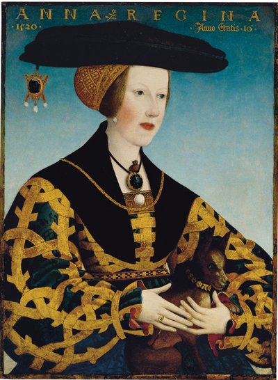 Porträt von Königin Anne von Ungarn von Hans or Johan Maler