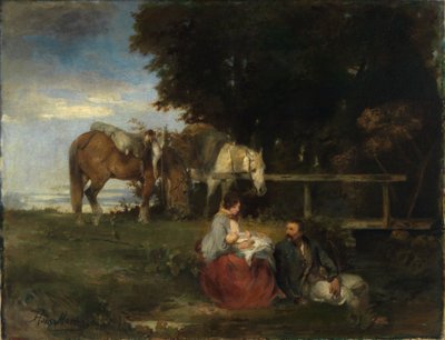 Rast am Waldesrand von Hans von Marées