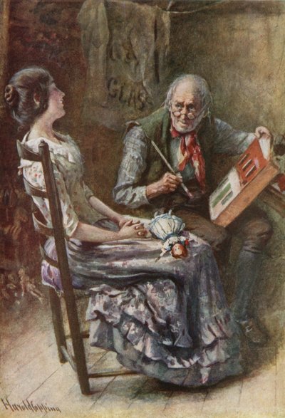 Bertha und ihr Vater von Harold Copping